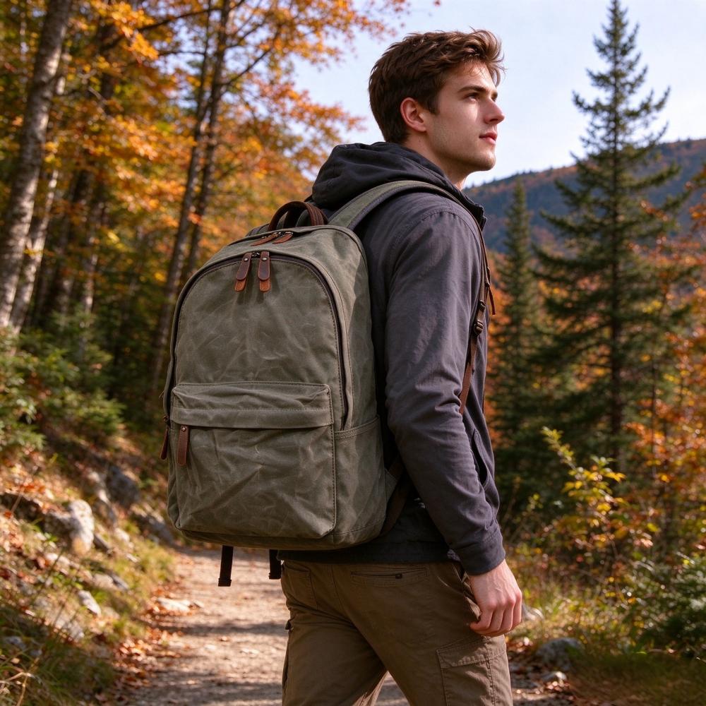 Sac à dos vintage en toile cir - Canvas Backpack Casual avis et prix
