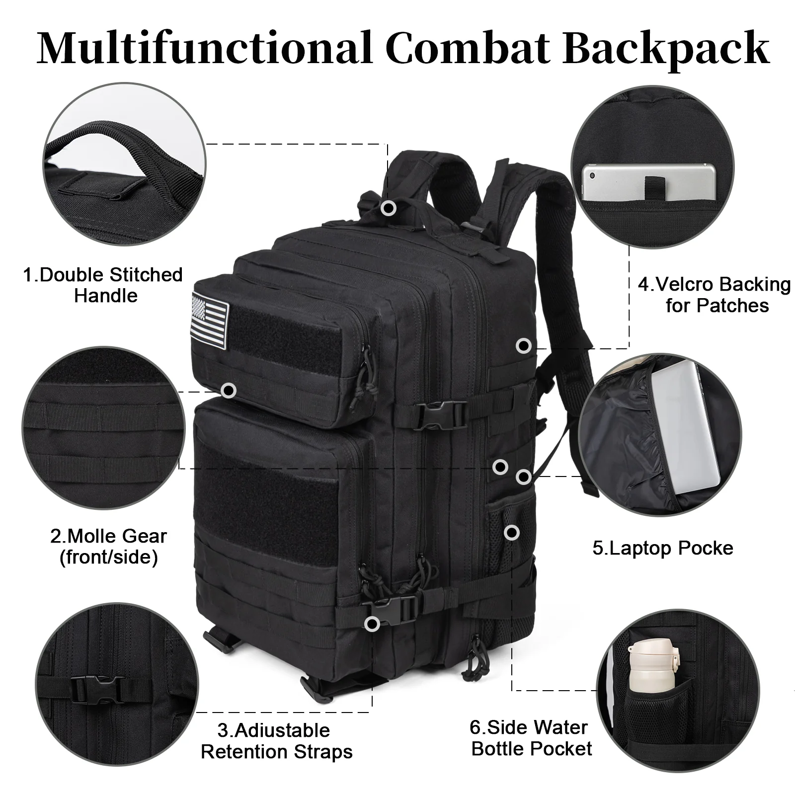 Sac à dos tactique militaire d - Hiking Backpack Waterproof avis et prix