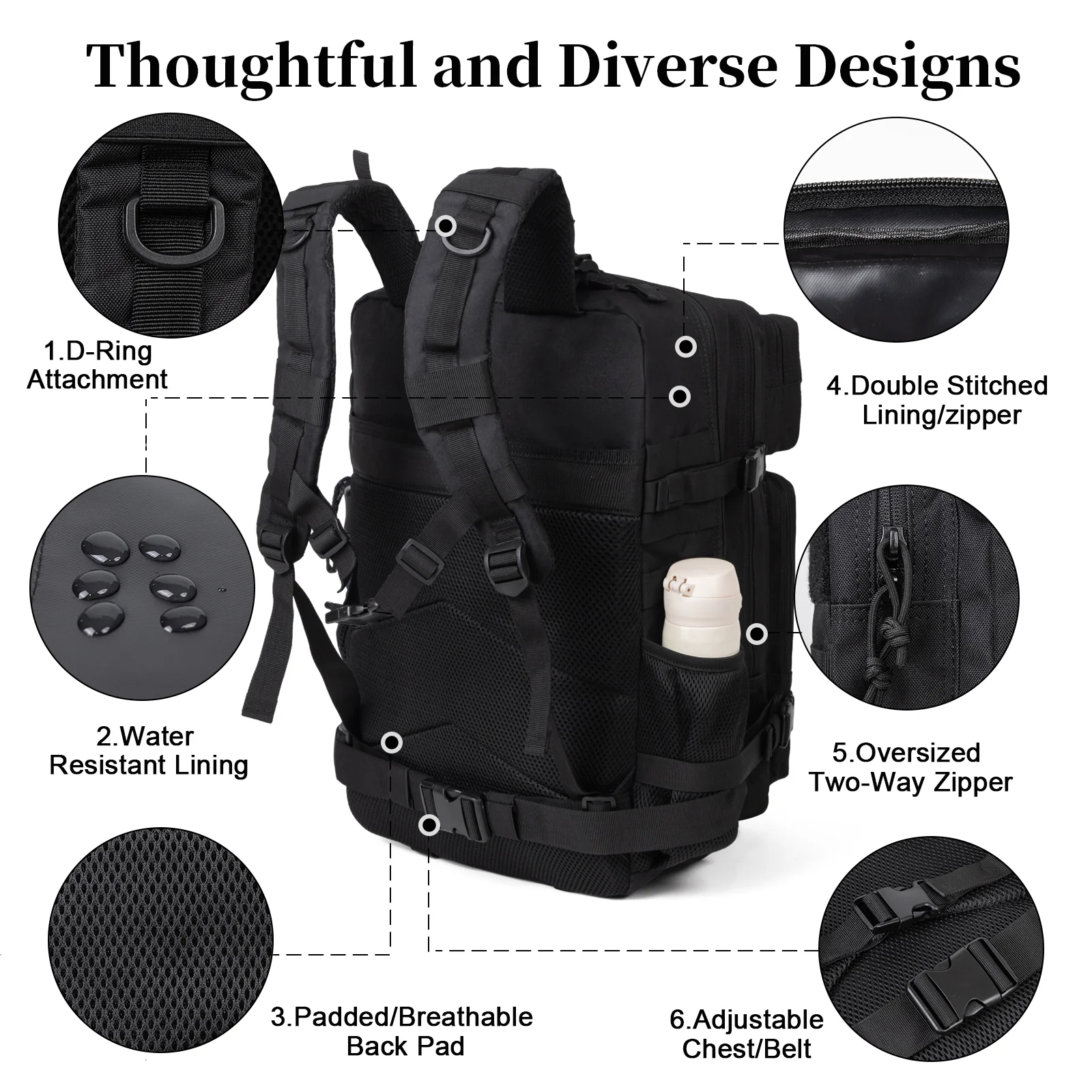 Sac à dos tactique militaire d - Hiking Backpack Waterproof avis et prix